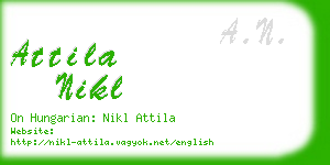 attila nikl business card